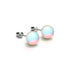 Champagne Supernova | Argent sterling .925 | Boucles d'Oreilles Verre Galaxie